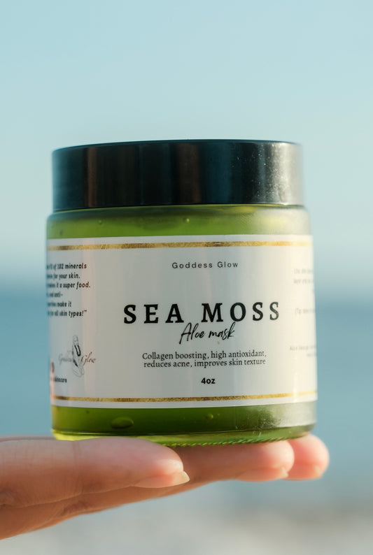 Sea moss jelly mask